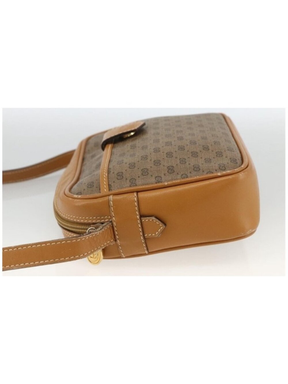 Authentic GUCCI Micro GG Supreme Shoulder Bag PVC Beige Gold 007 104 0098 - Picture 16 of 16